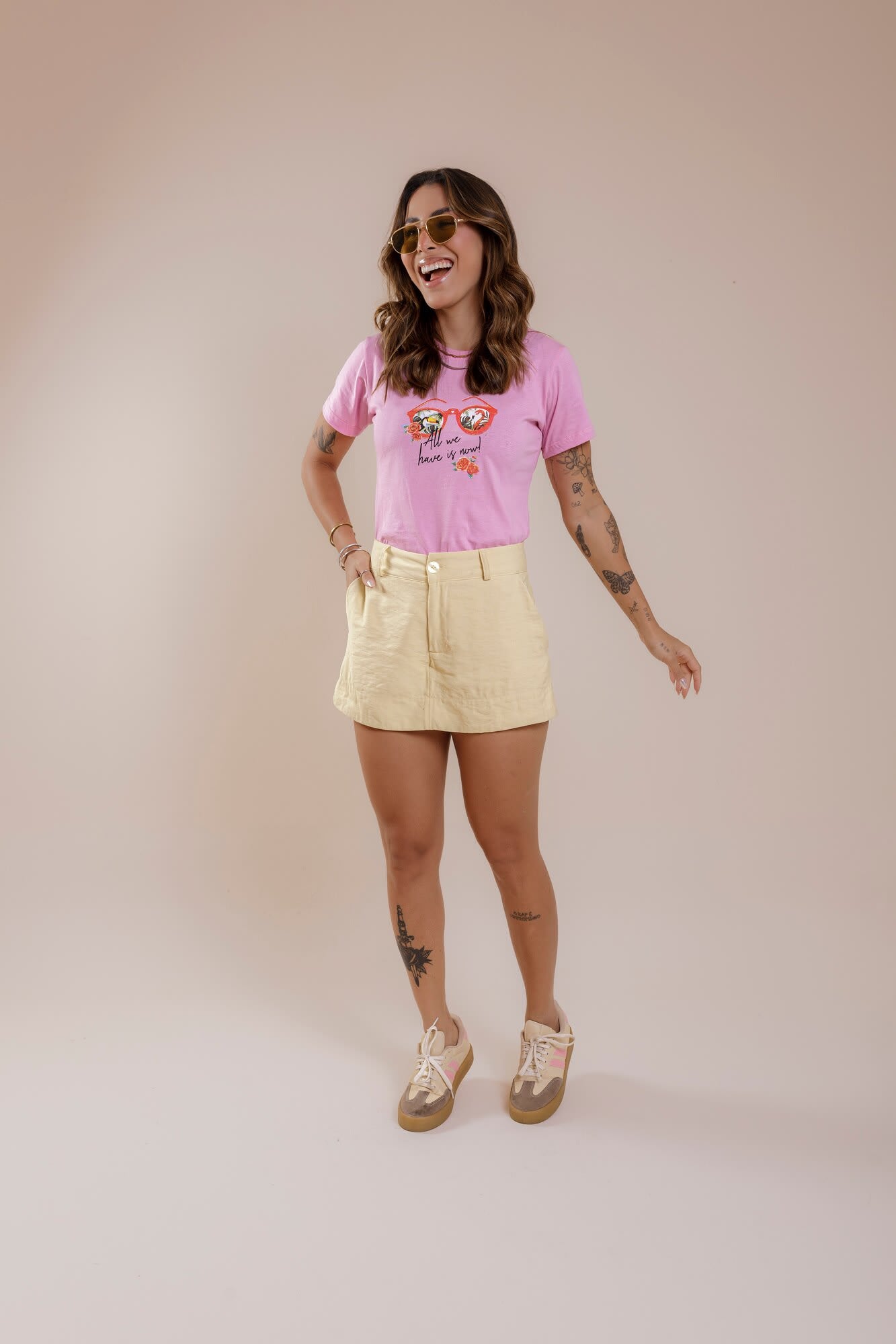 T-Shirt - All we - Rosa Chiclete