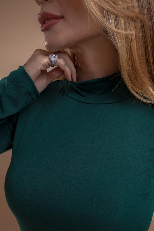 Blusa Manga Longa Viscolycra - Militar