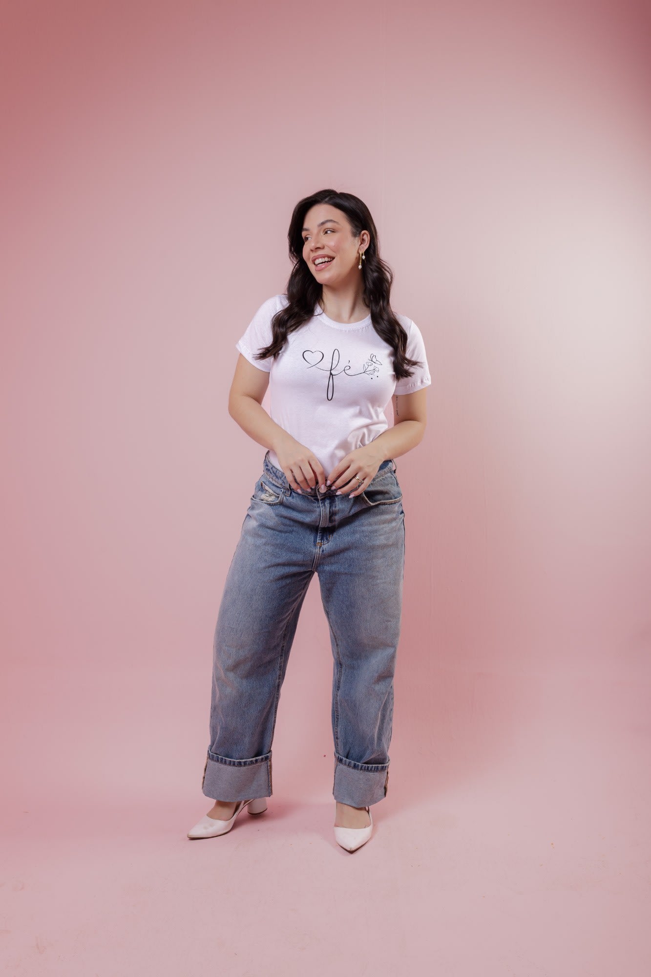 T-Shirt - Fé - Branco
