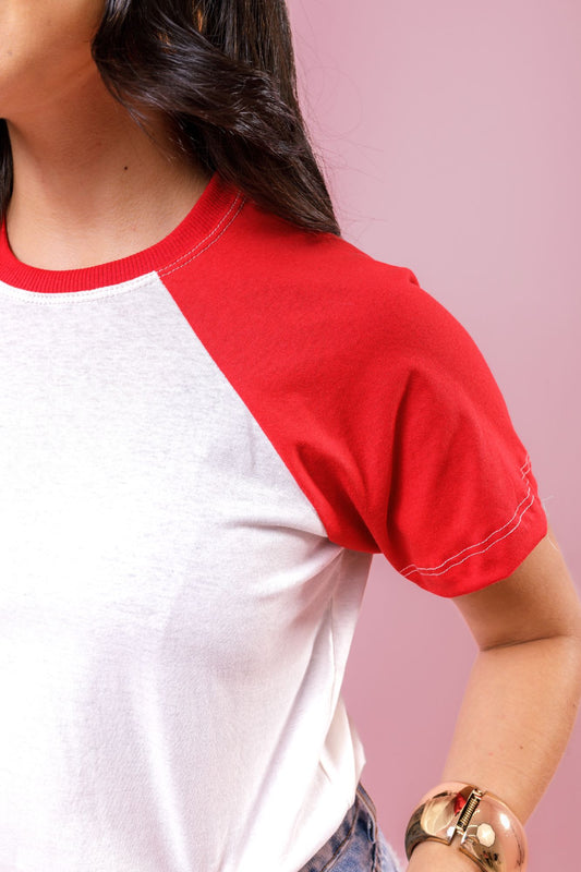 Raglan Básica - Vermelho