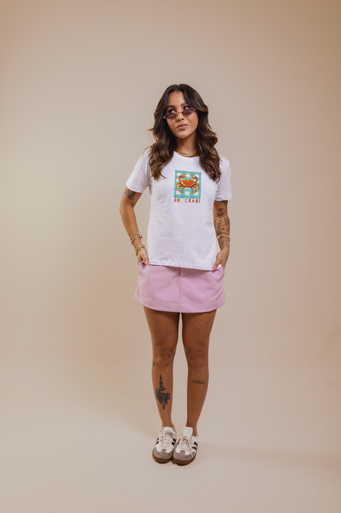 T-Shirt - Oh, Crab! - Branco