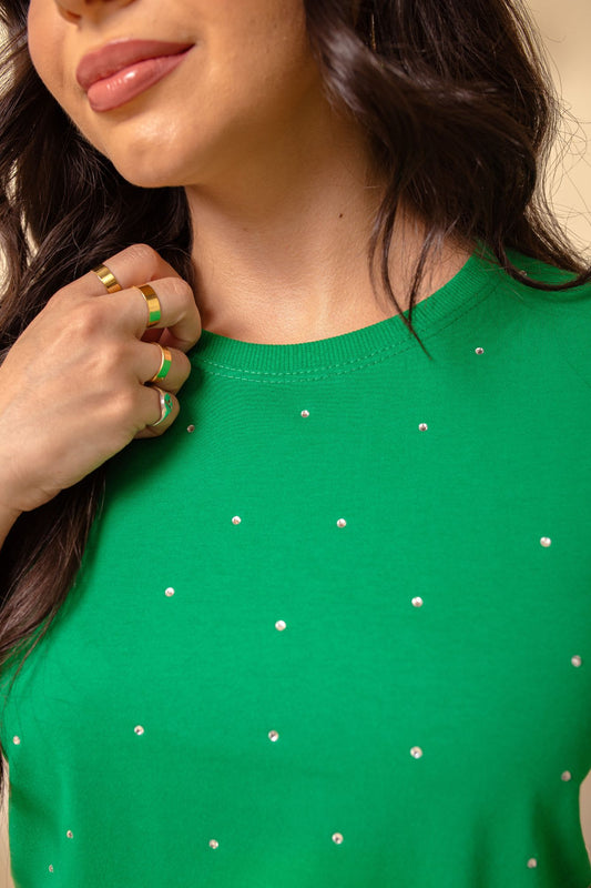 Strass total - Verde