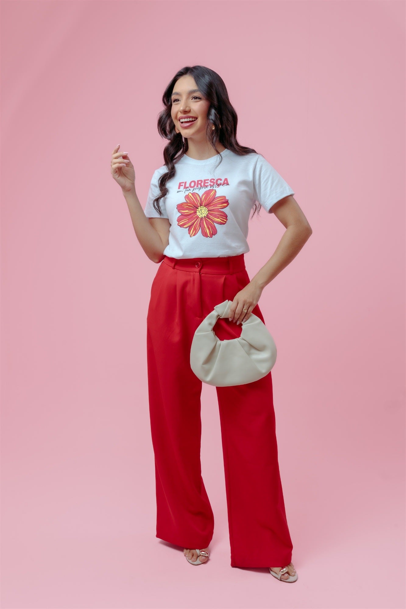 T-Shirt - Floresça - Branco