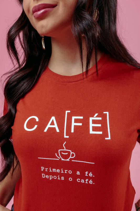 T-Shirt - Café - Terracota