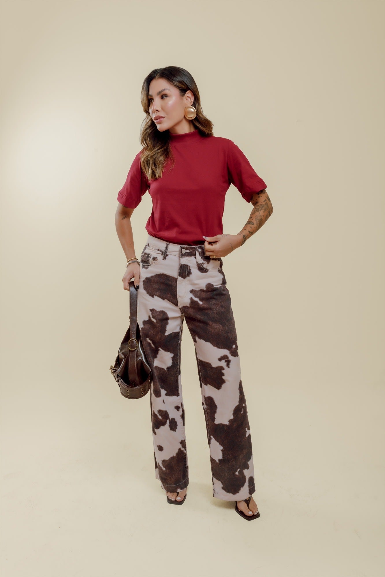 Blusa Gola Alta - Marsala