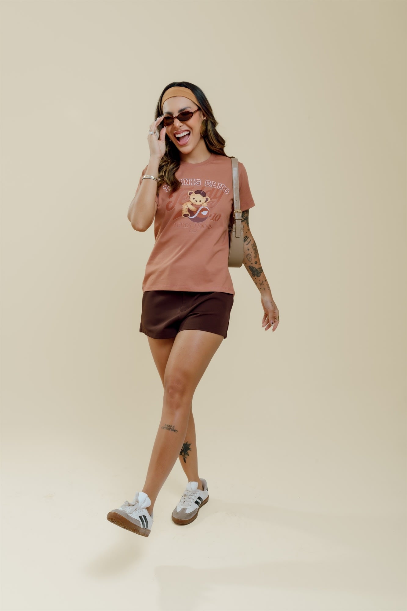 T-Shirt - Tennis Club - Mocaccino