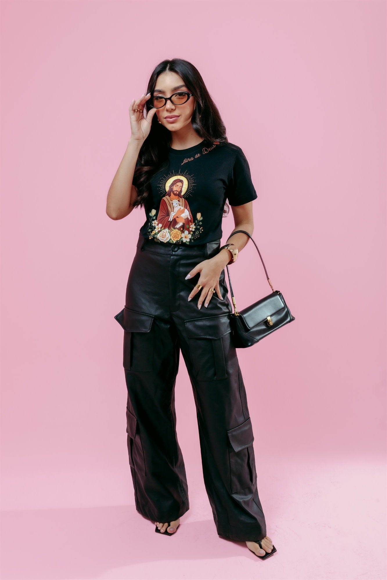 T-Shirt - Filha de Deus - Preto