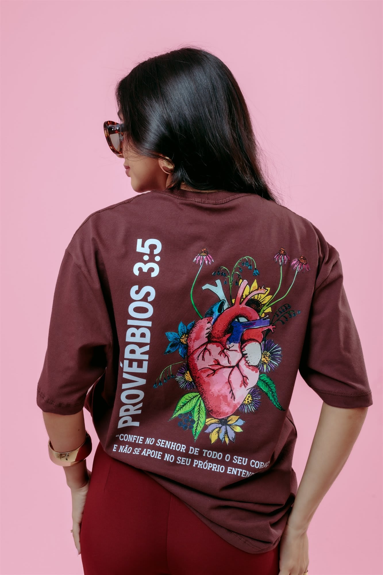 Max T-Shirt - Provérbios 3:5 - Marrom