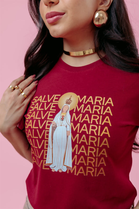 T-Shirt - Salve Maria - Marsala