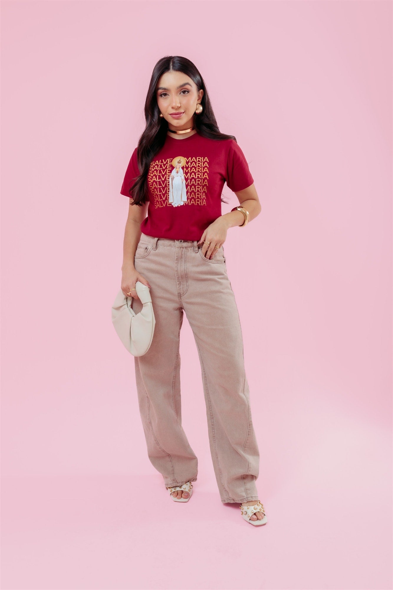T-Shirt - Salve Maria - Marsala