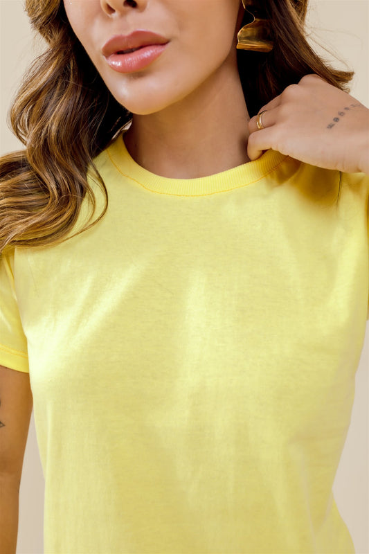 T-Shirt - Básica - Amarelo