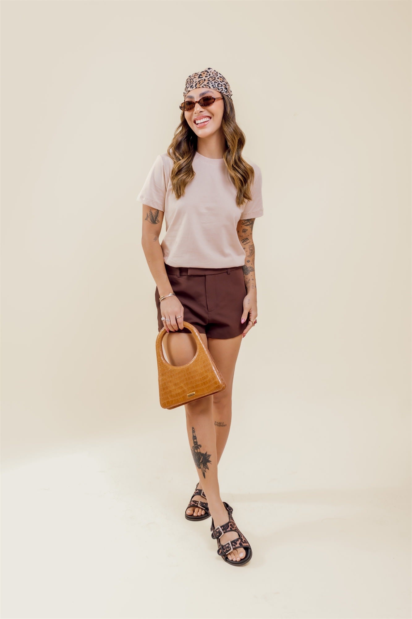 T-Shirt - Básica - Areia