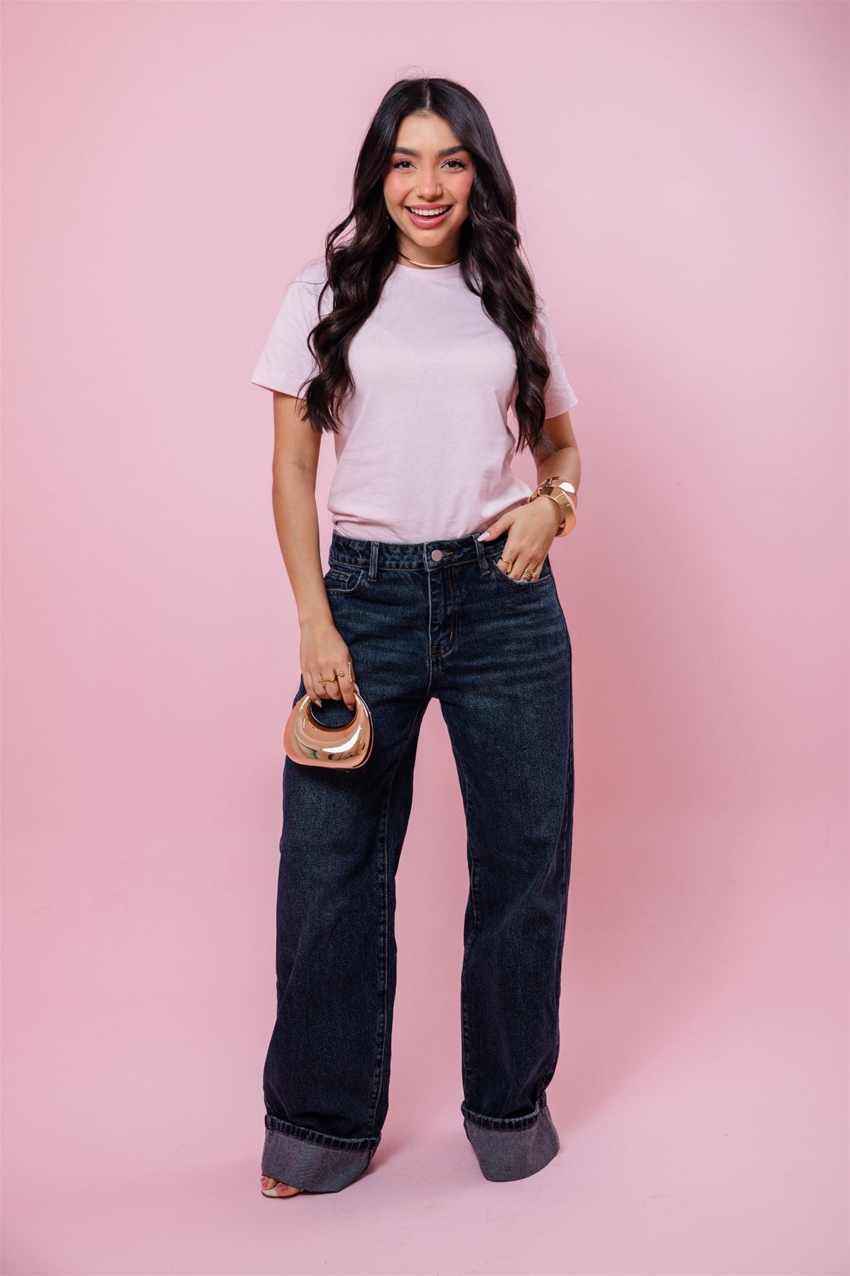 T-Shirt - Básica - Rosa Bebê