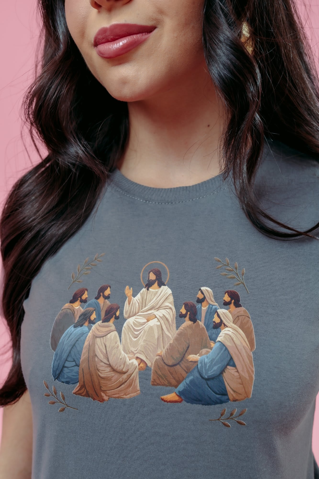 T-Shirt - Discípulos - Cinza Escuro