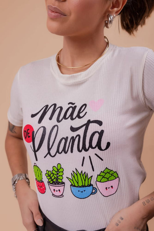 T-Shirt - Mãe de planta (Canelada) - OFF