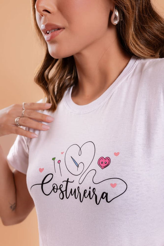 T-Shirt - Costureira - Branco