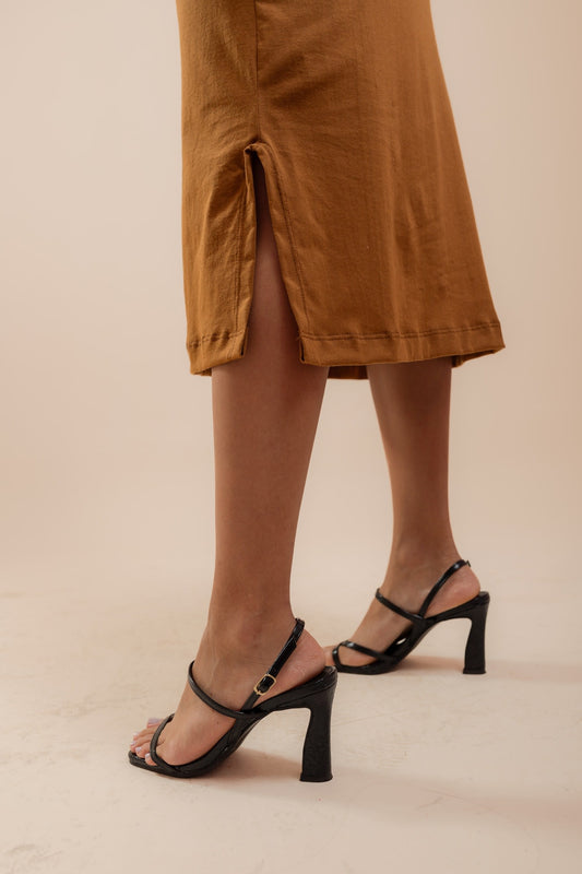 Vestido Midi - Madeira
