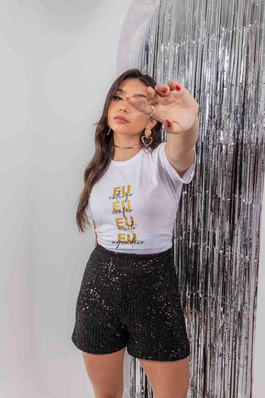 T-Shirt - Eu confio - Branco