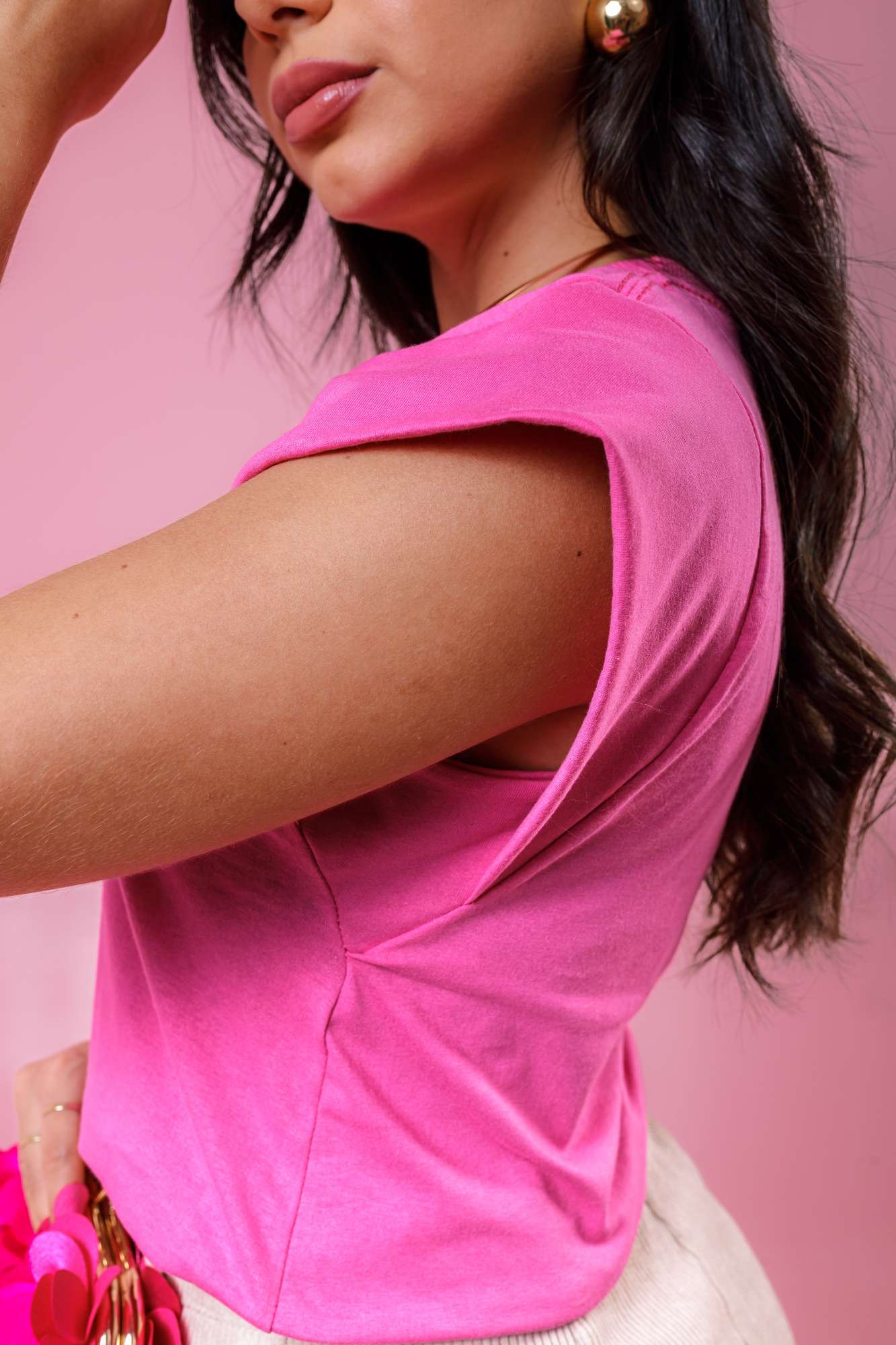 Muscle tee - Rosa Jasmim