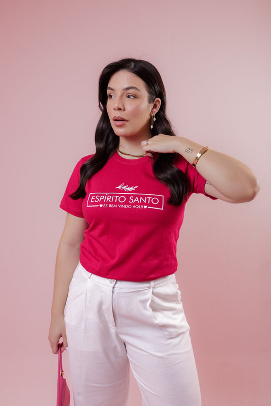 T-Shirt - Espírito Santo - Rosa Pink