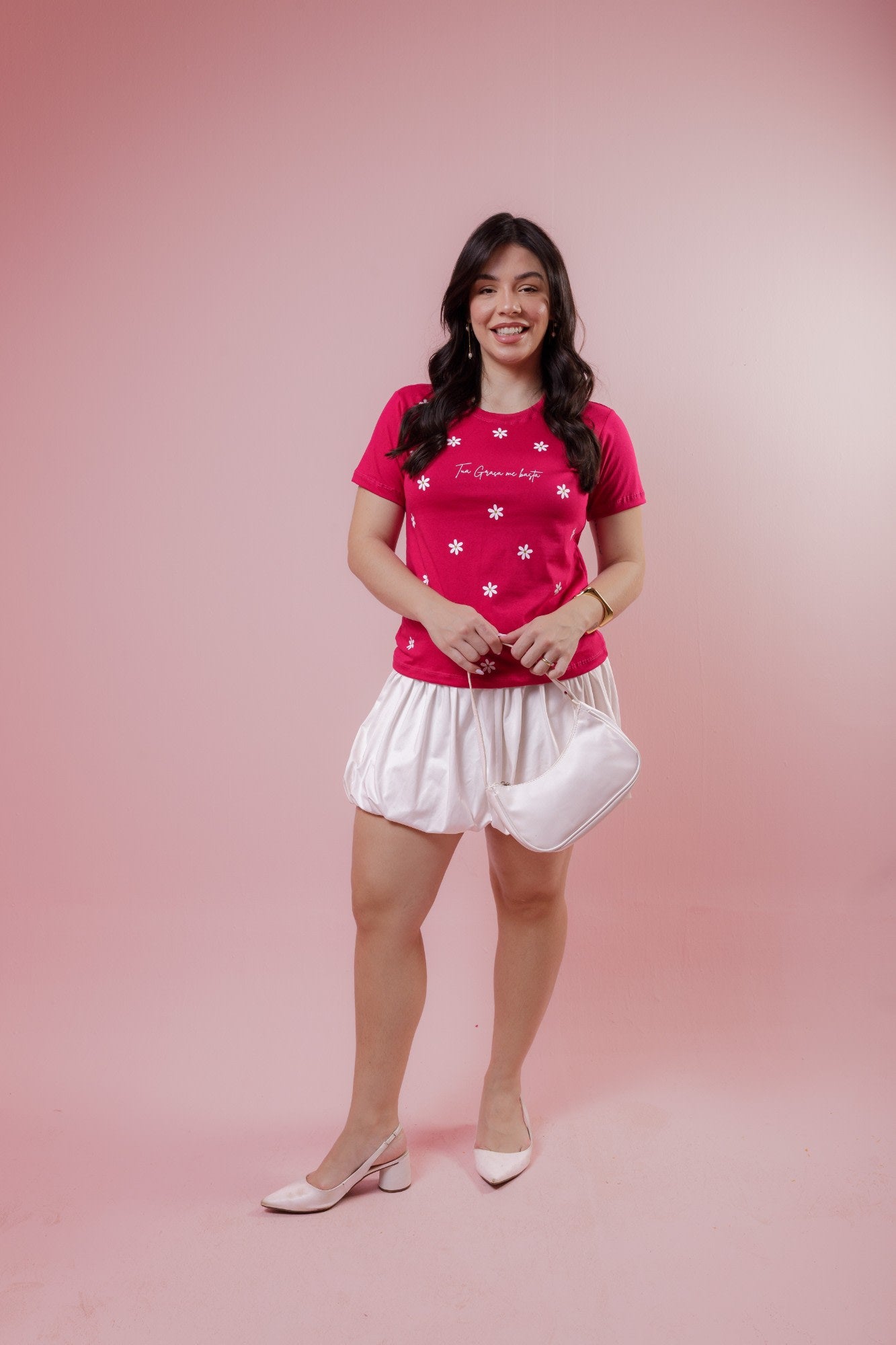 T-Shirt - Tua graça - Rosa Pink