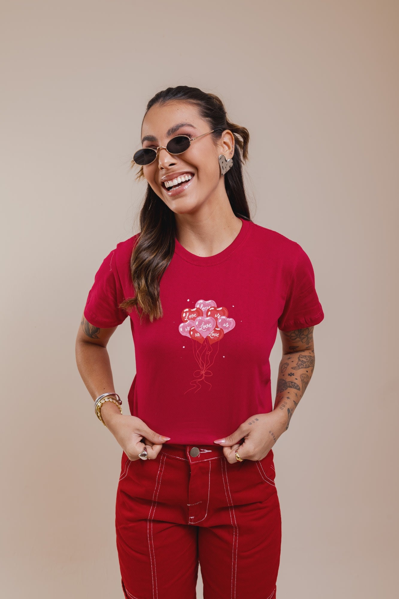 T-Shirt - Love - Pink