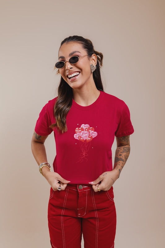 T-Shirt - Love - Pink