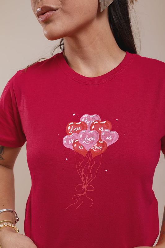 T-Shirt - Love - Pink