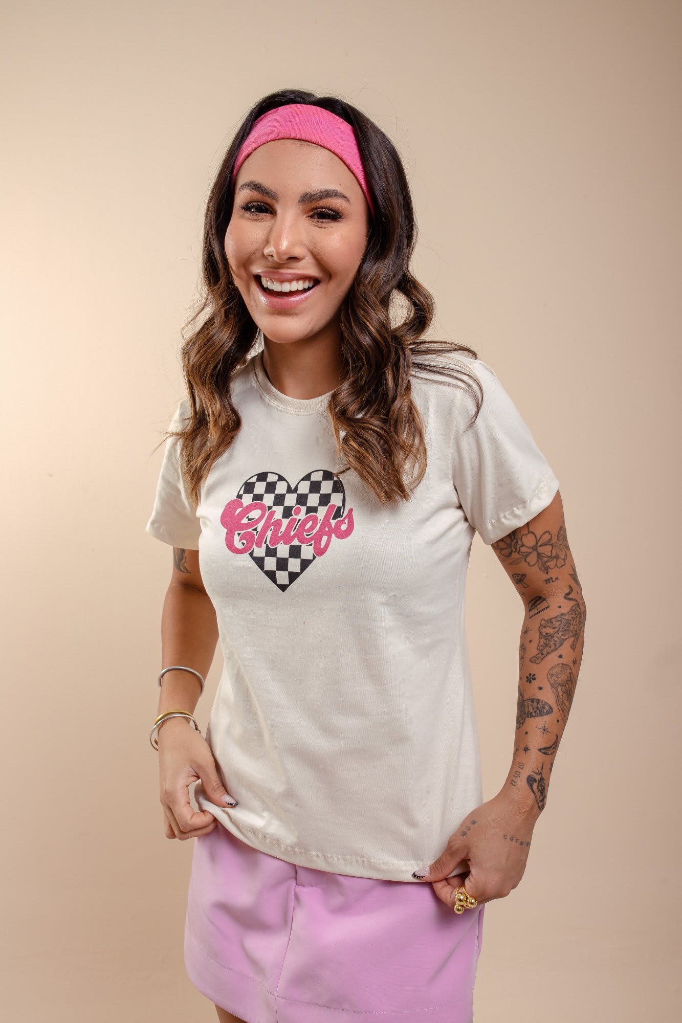 T-Shirt - Chiefs - Bege Claro