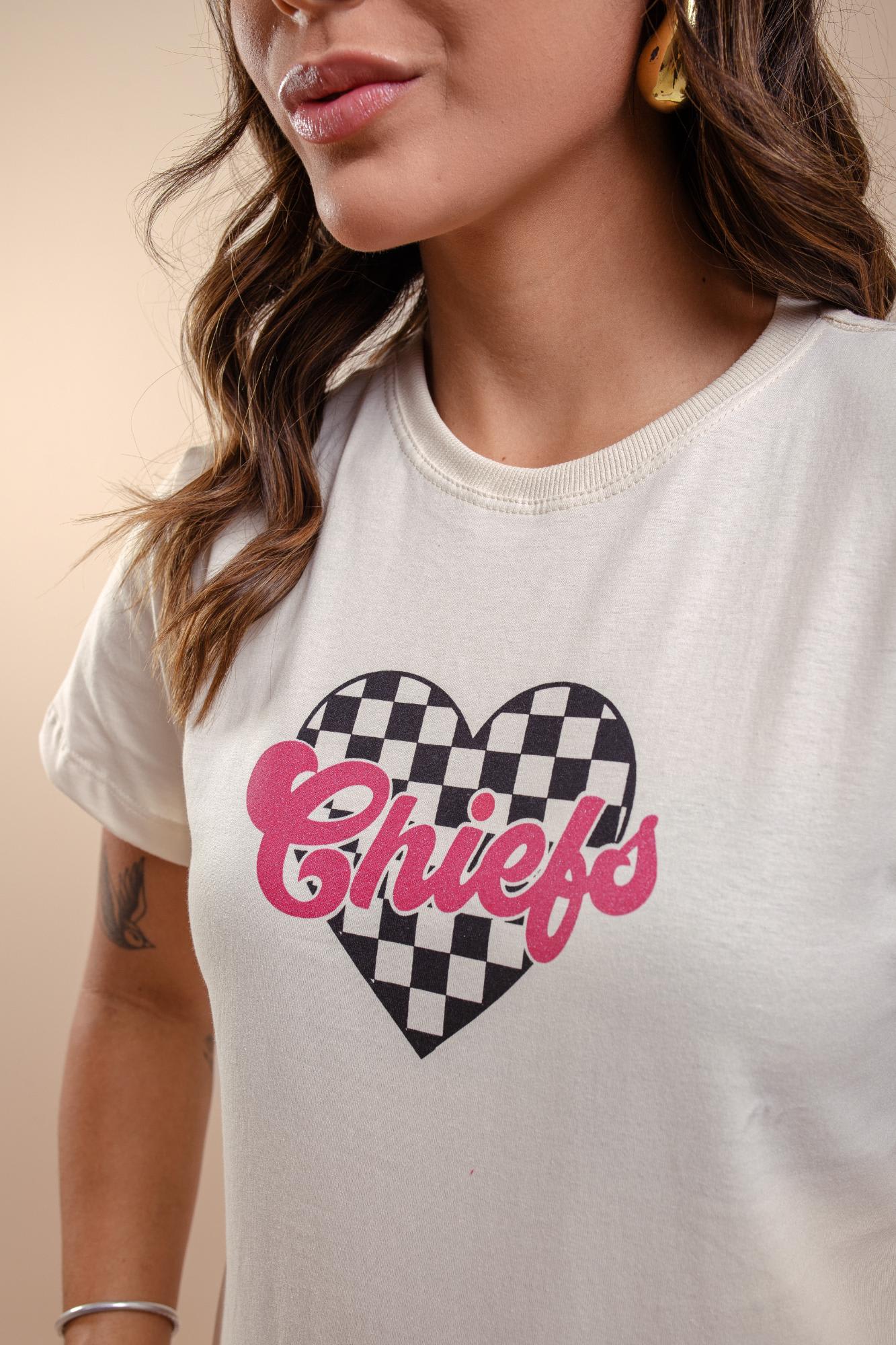 T-Shirt - Chiefs - Bege Claro