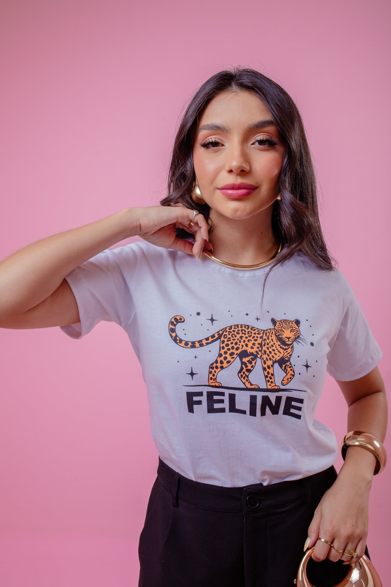 T-Shirt - Feline - Branco