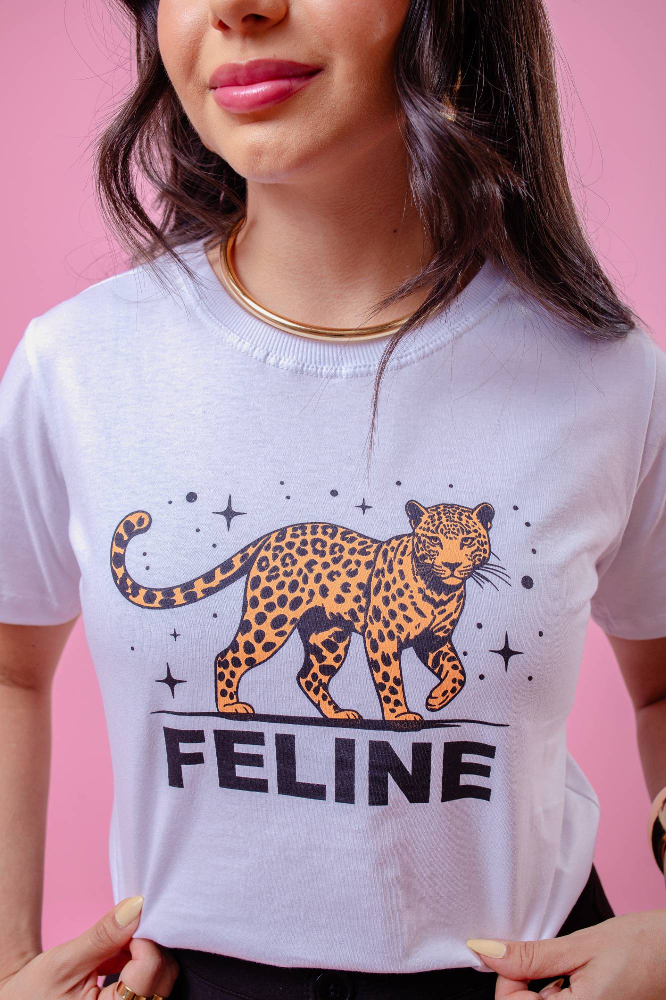 T-Shirt - Feline - Branco