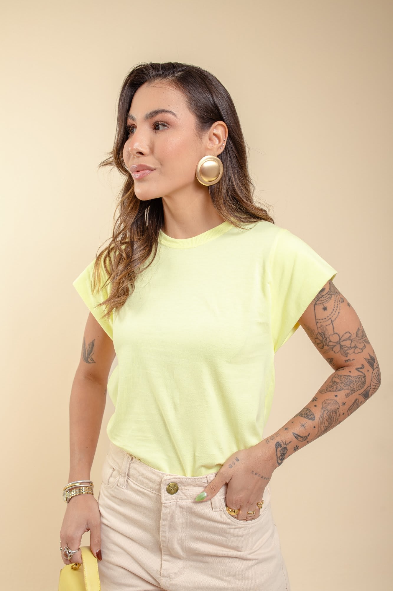 Muscle tee - Amarelo