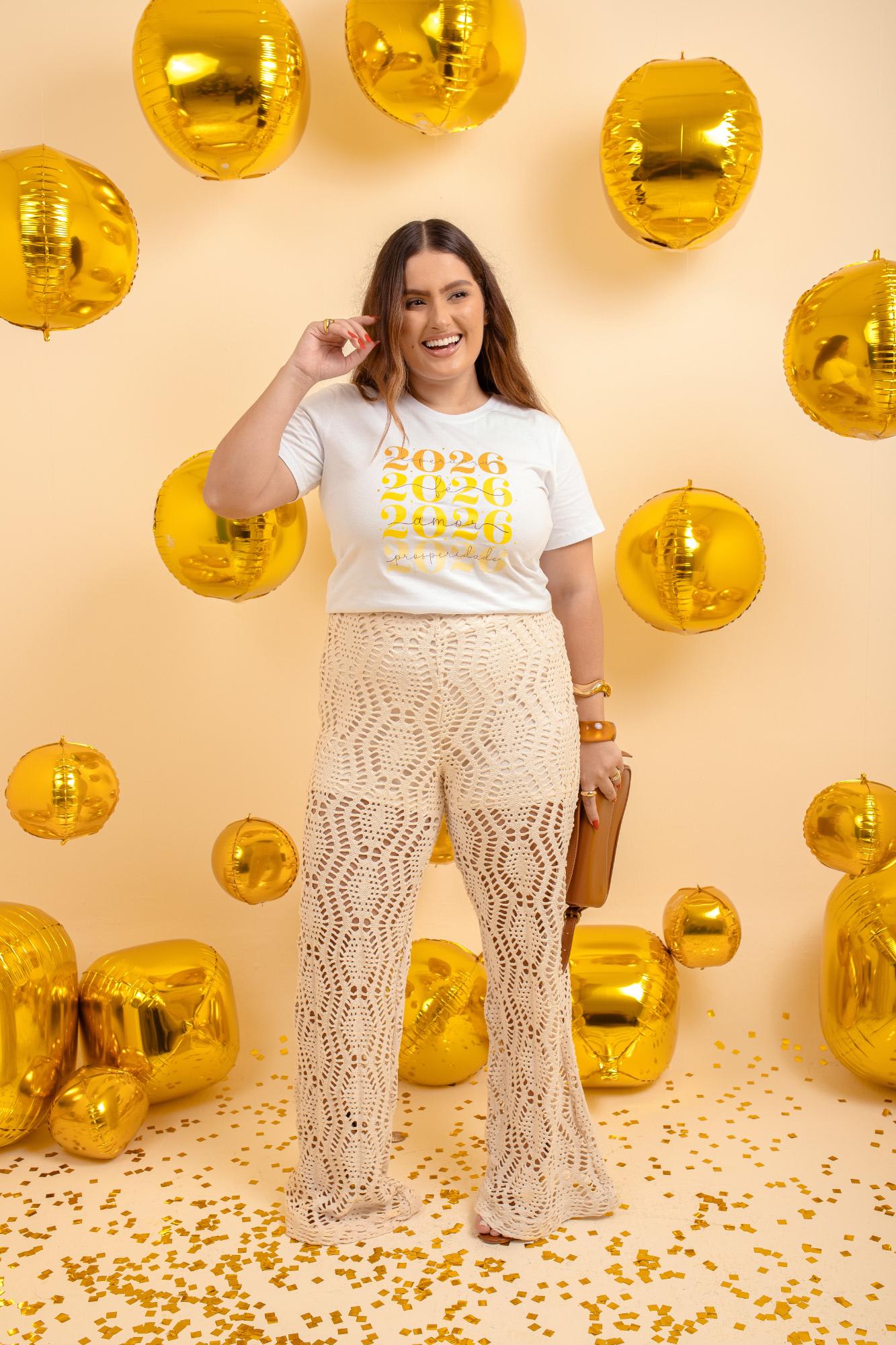 T-Shirt - Esperança, fé, amor - Branco