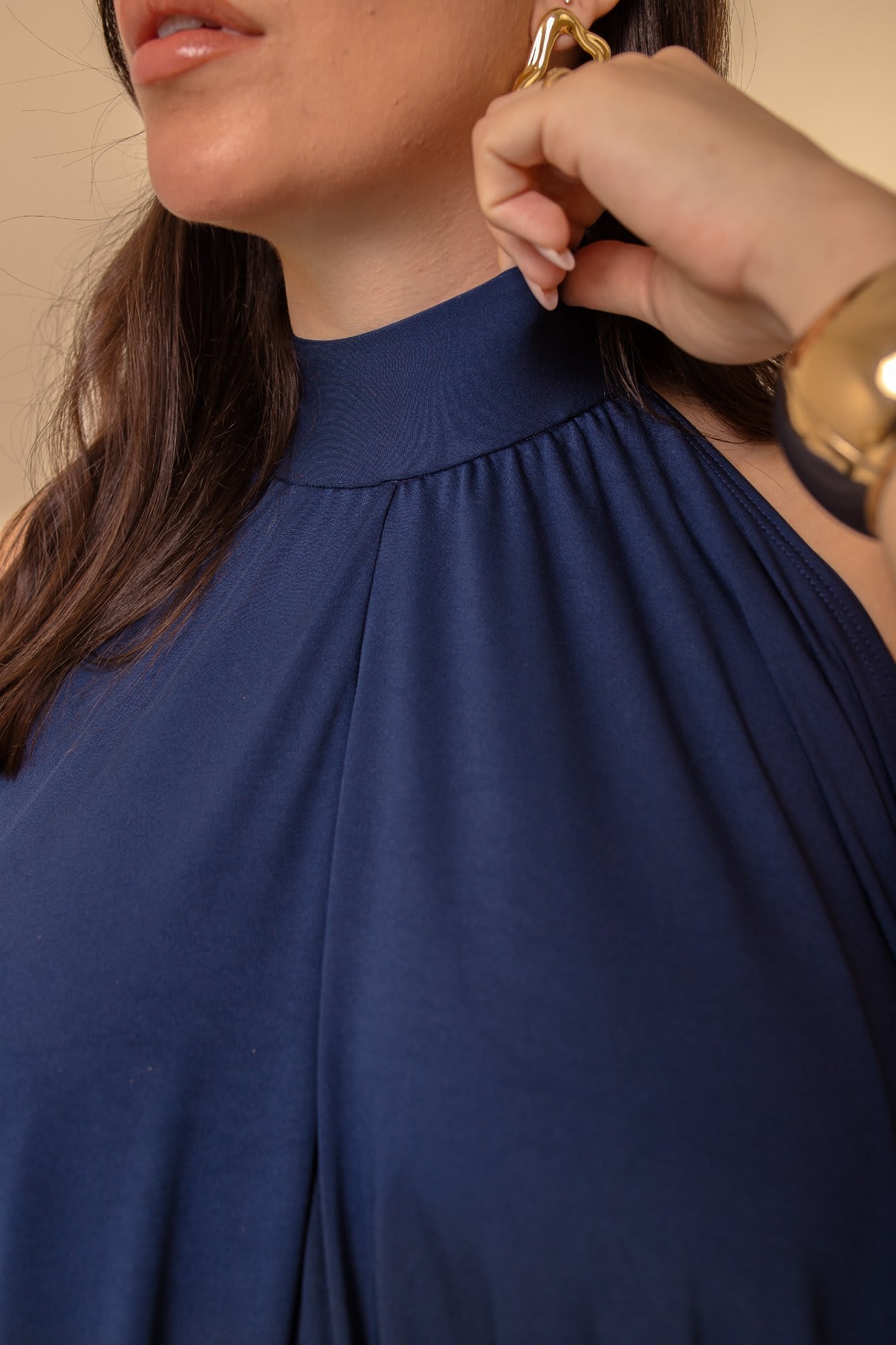 Vestido Luz - Azul Marinho