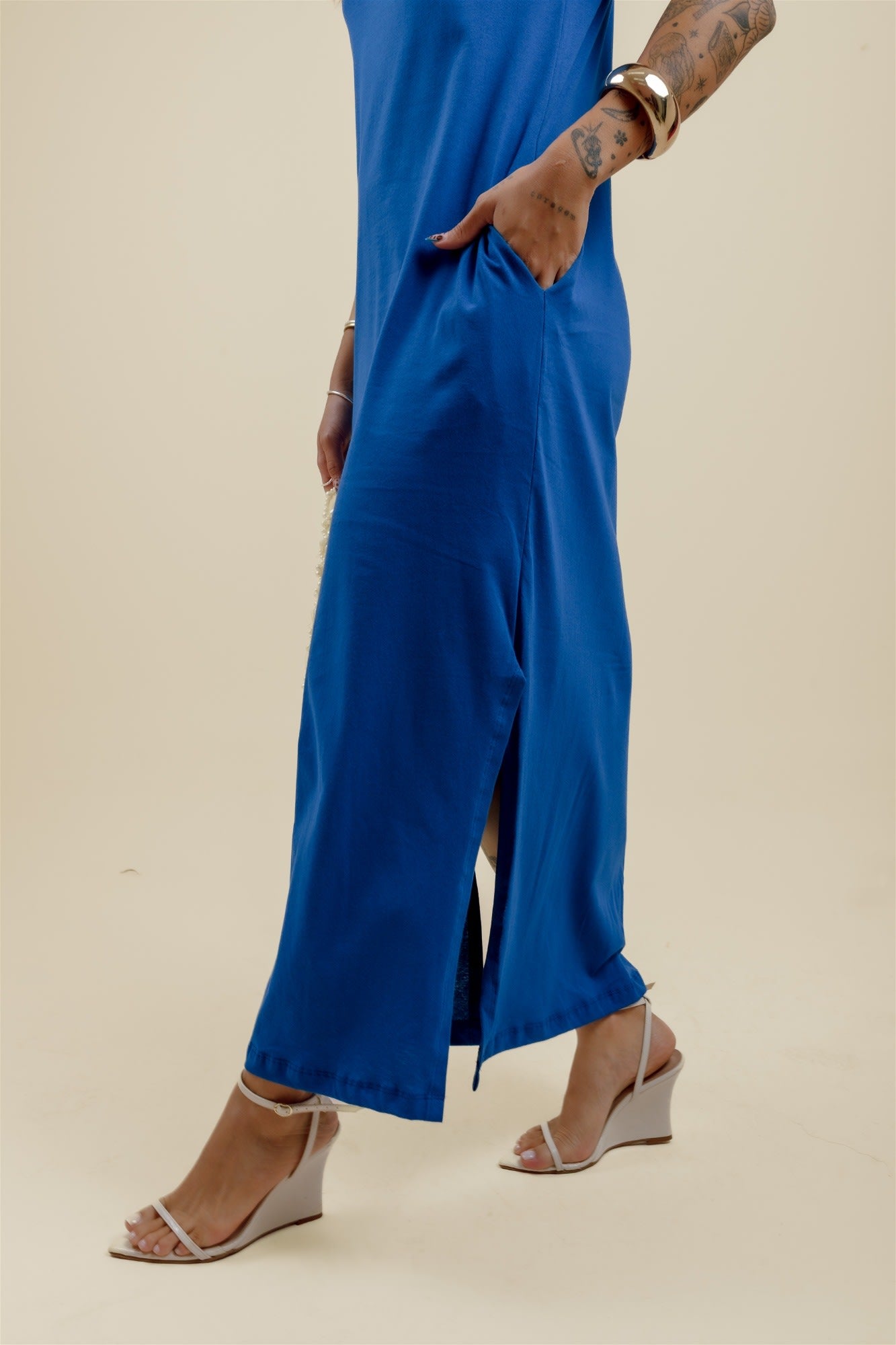 Vestido de Bolso - Azul Royal
