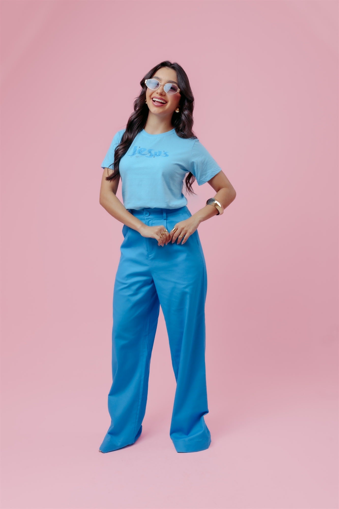 T-Shirt - Jesus - Azul