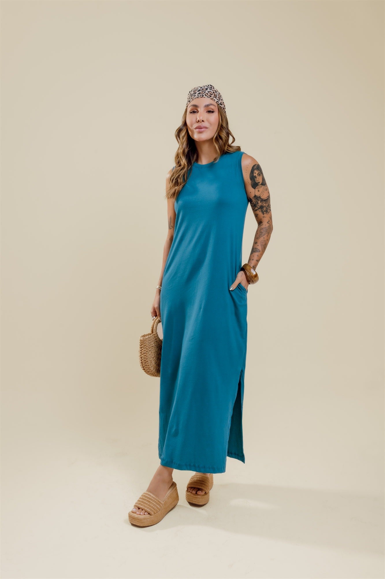Vestido de Bolso - Azul