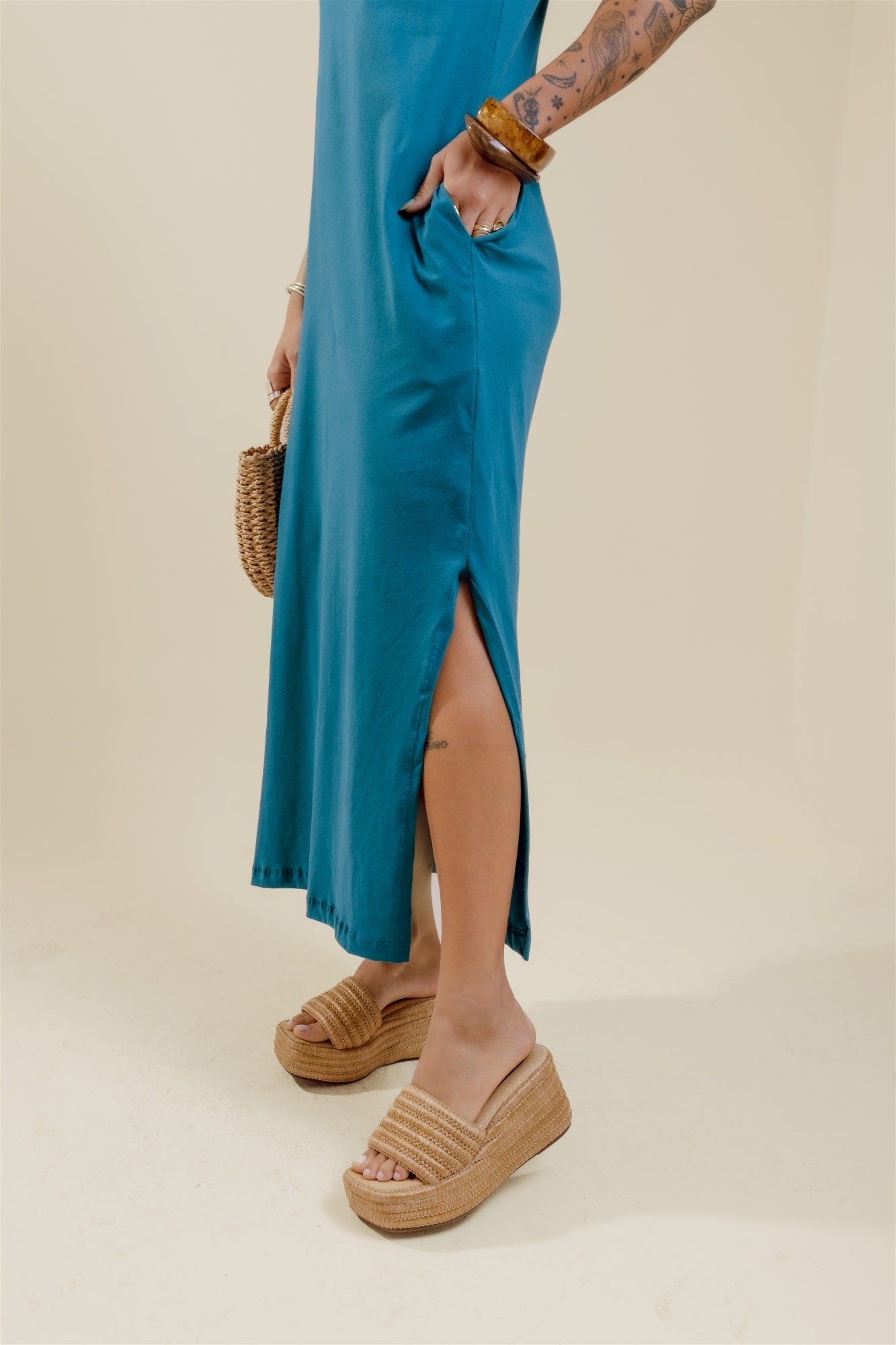 Vestido de Bolso - Azul