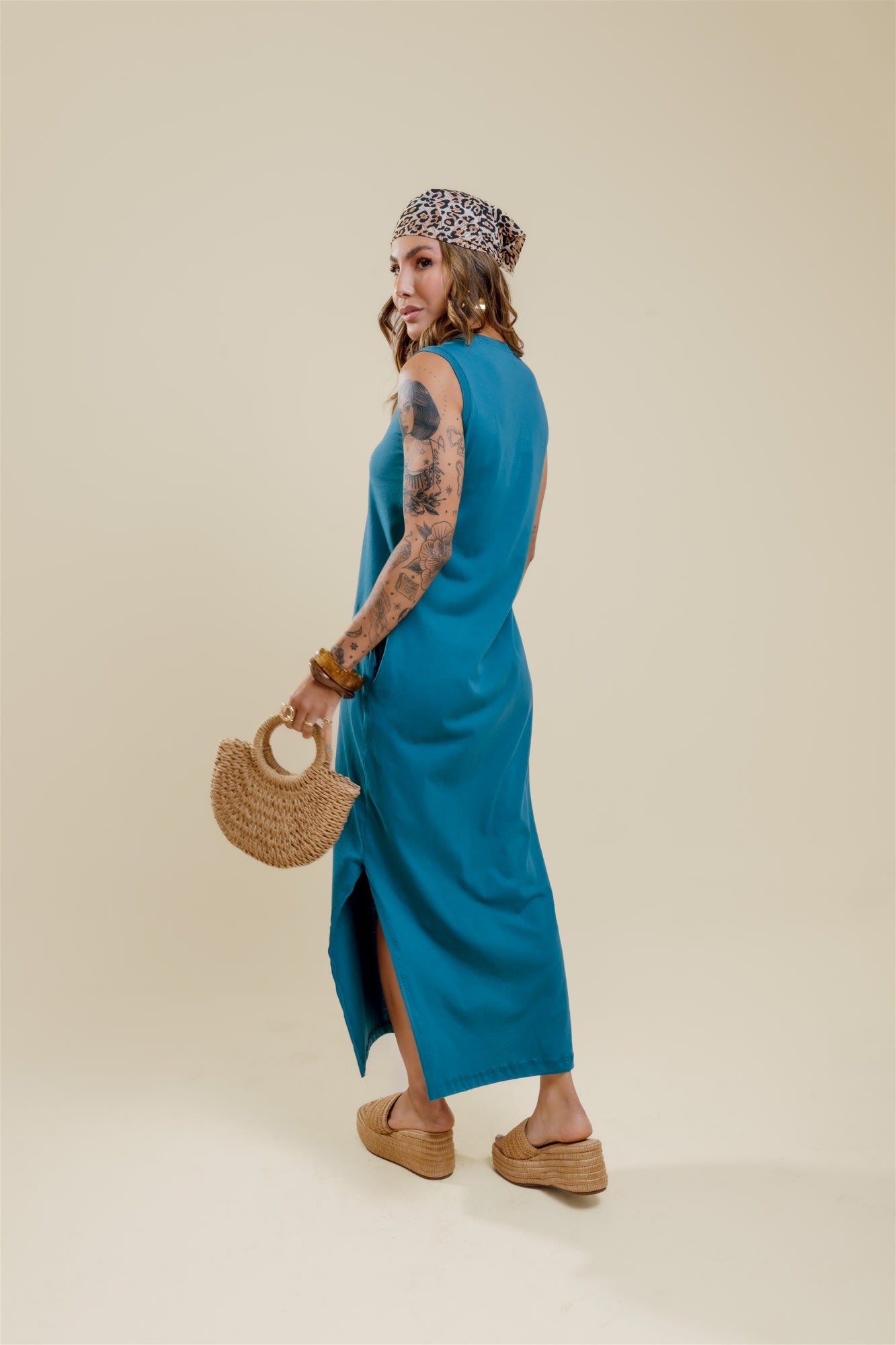 Vestido de Bolso - Azul