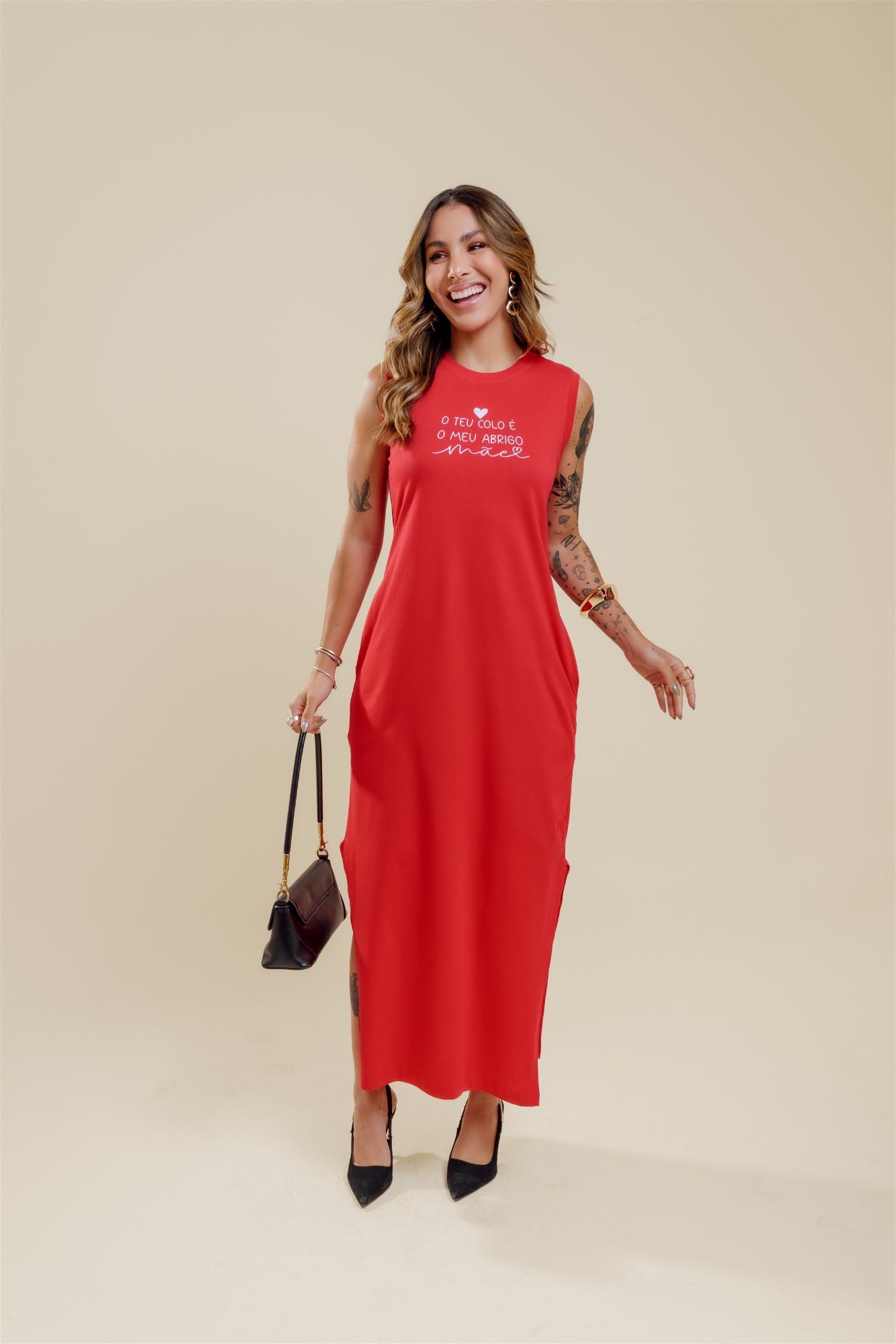 Vestido de Bolso - O teu colo - Vermelho