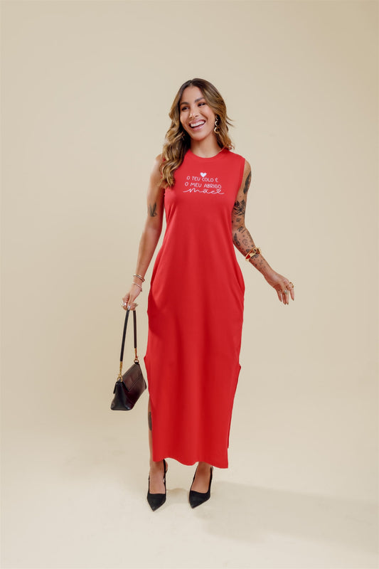 Vestido de Bolso - O teu colo - Vermelho