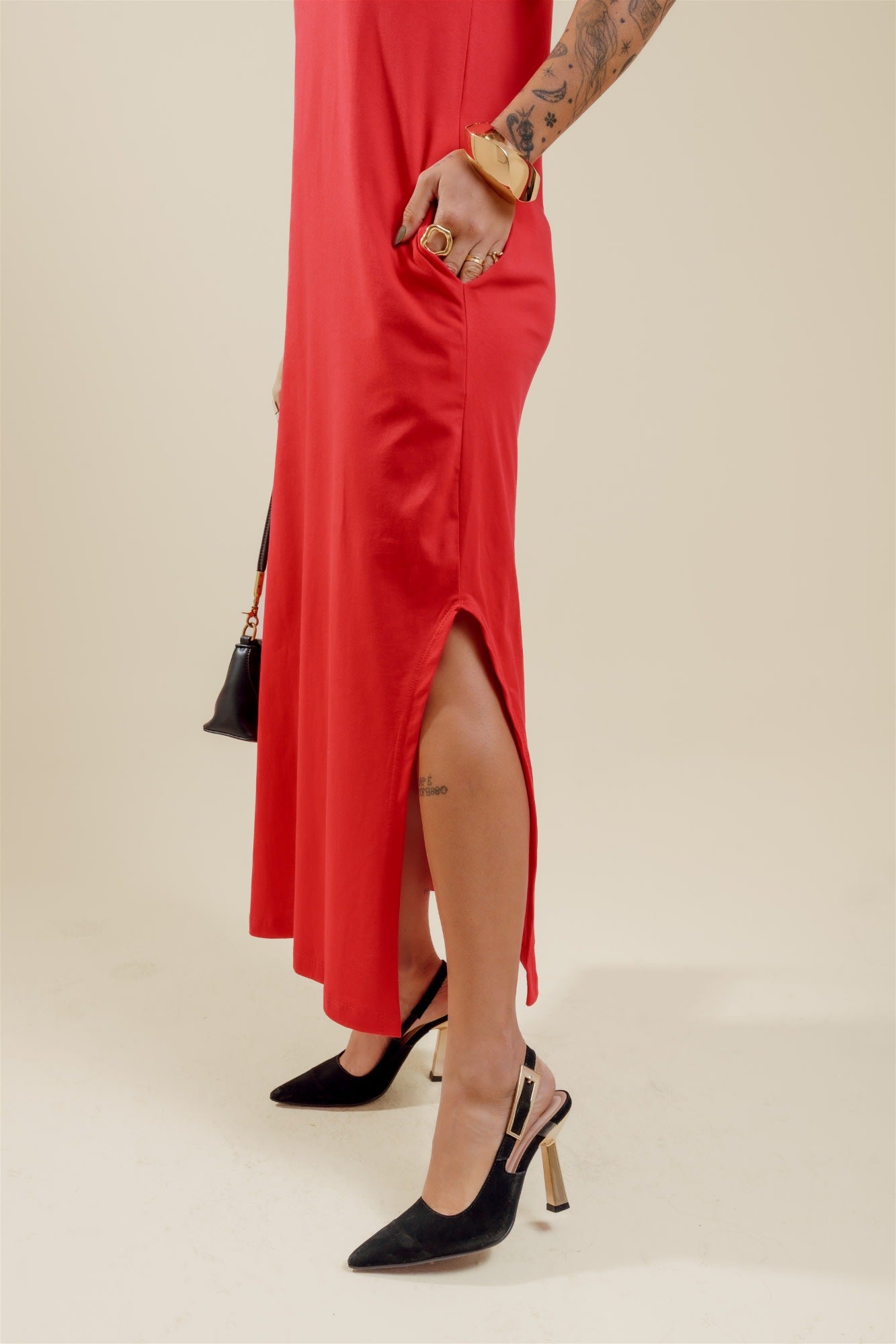 Vestido de Bolso - O teu colo - Vermelho