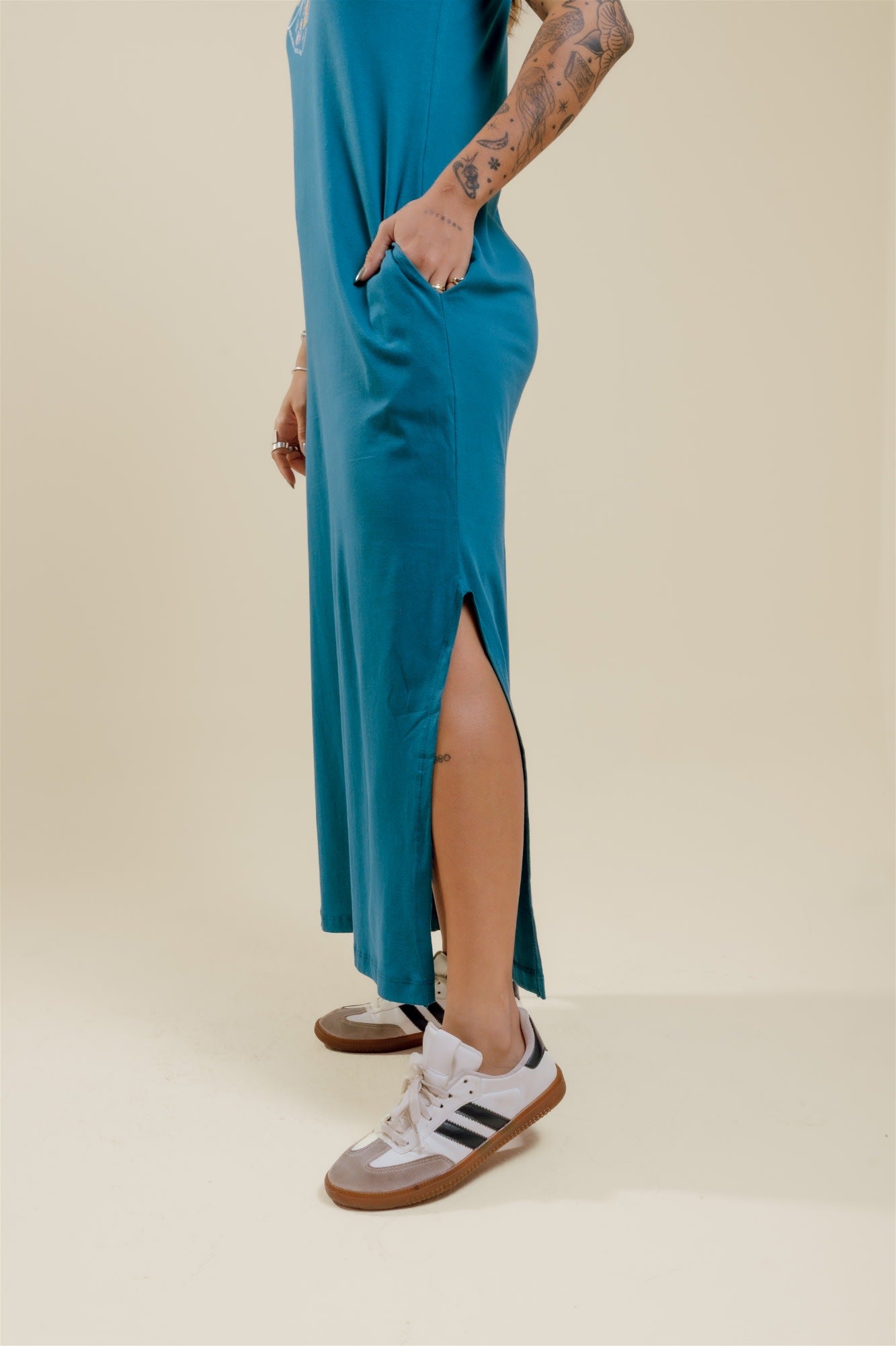 Vestido de Bolso - Mãe Coração - Azul