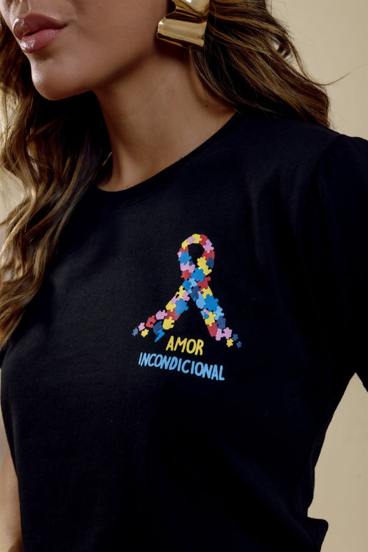 T-Shirt - Autismo - Preto