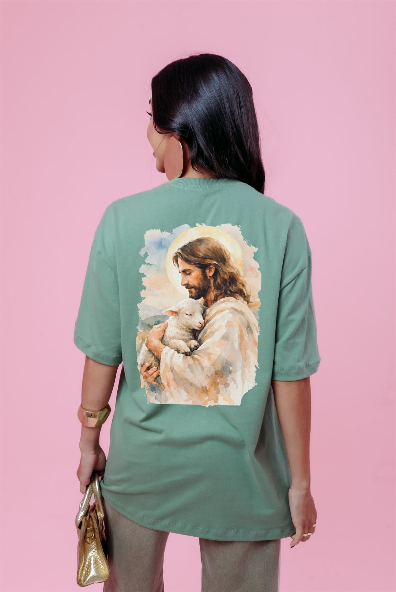 Max T-Shirt - Jesus é Cordeiro - Verde