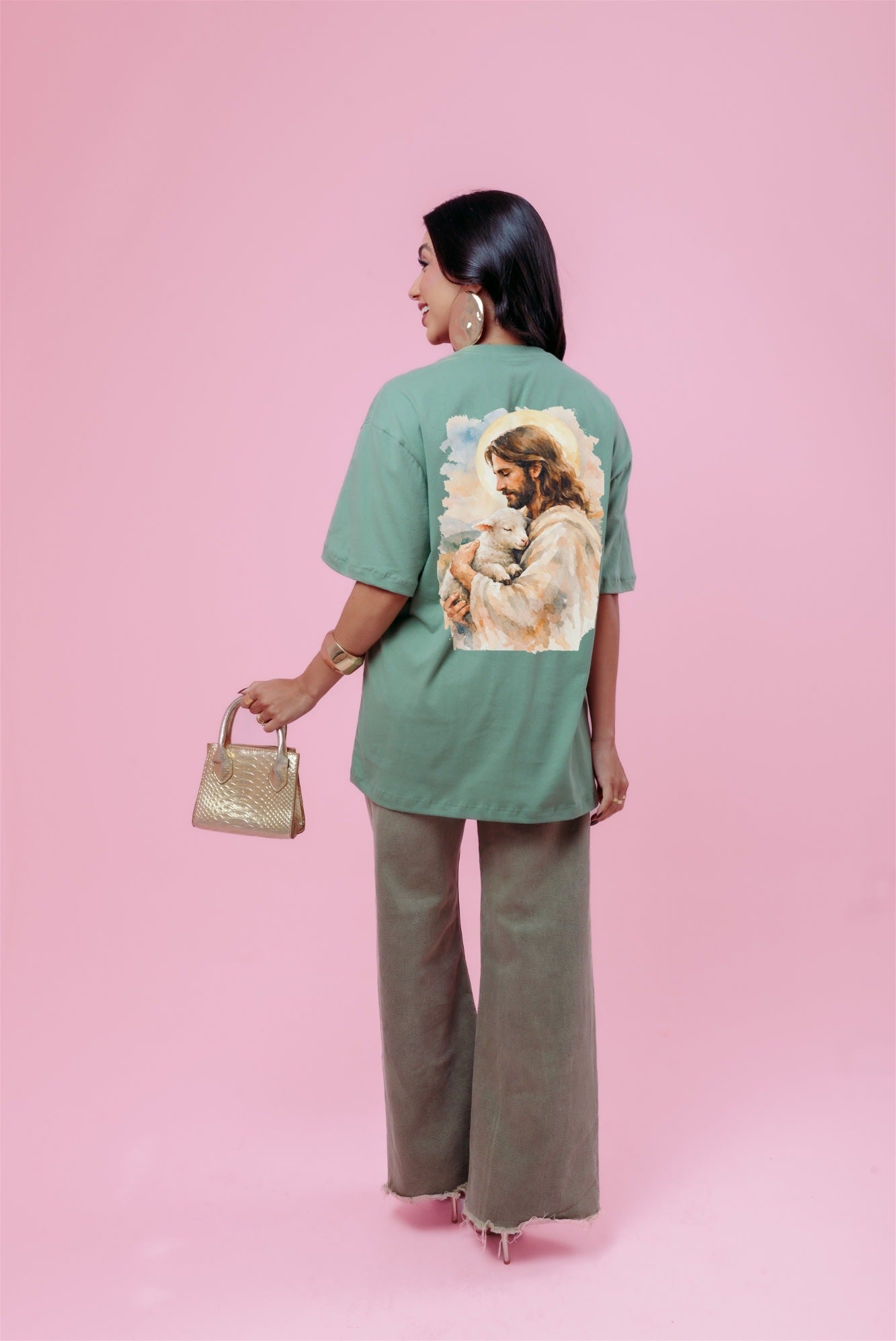 Max T-Shirt - Jesus é Cordeiro - Verde