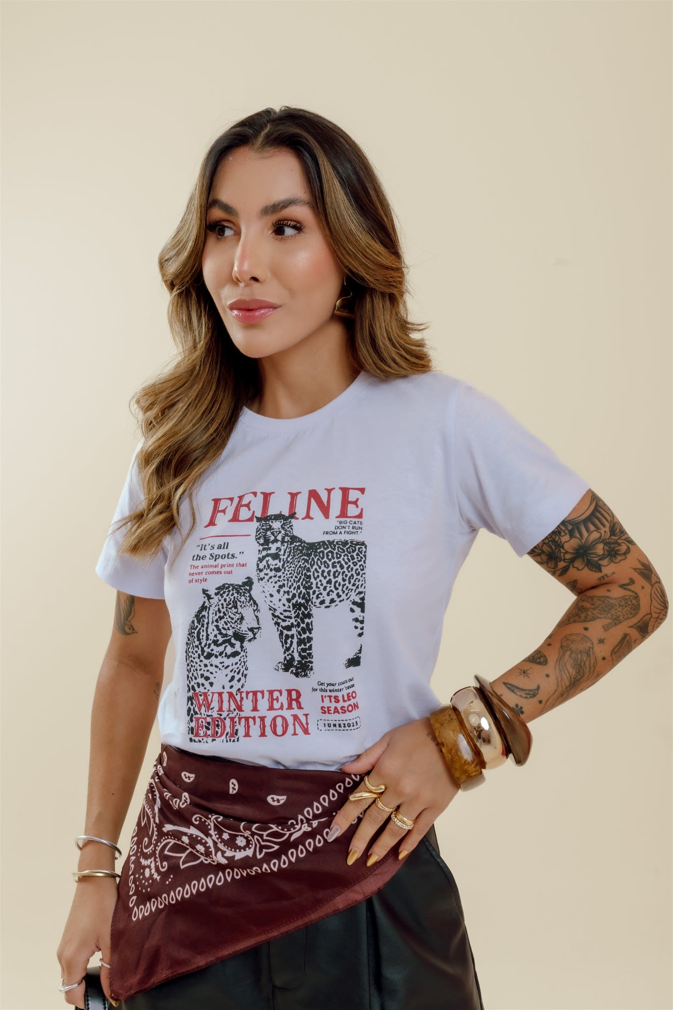 T-Shirt - Feline - Branco
