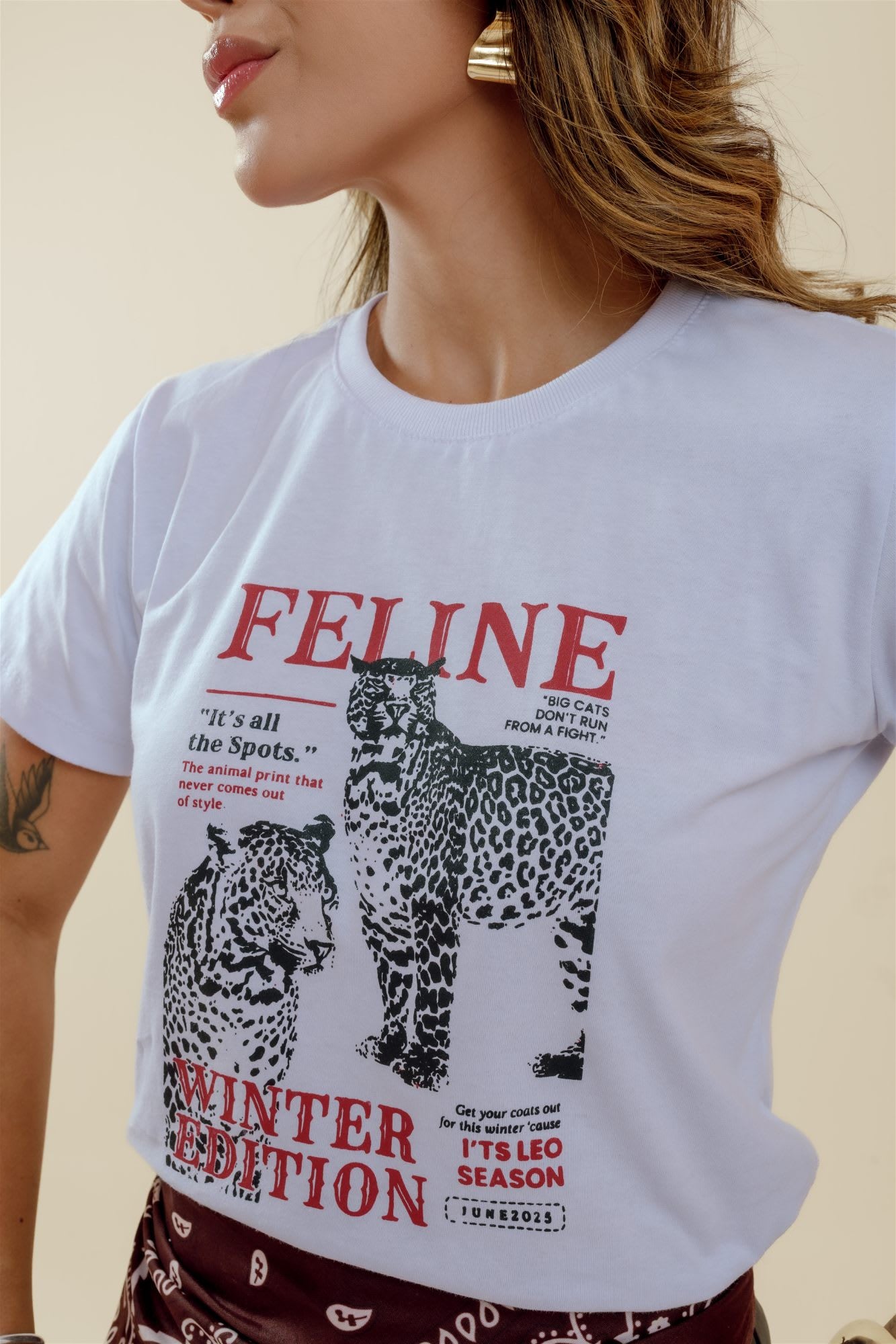 T-Shirt - Feline - Branco