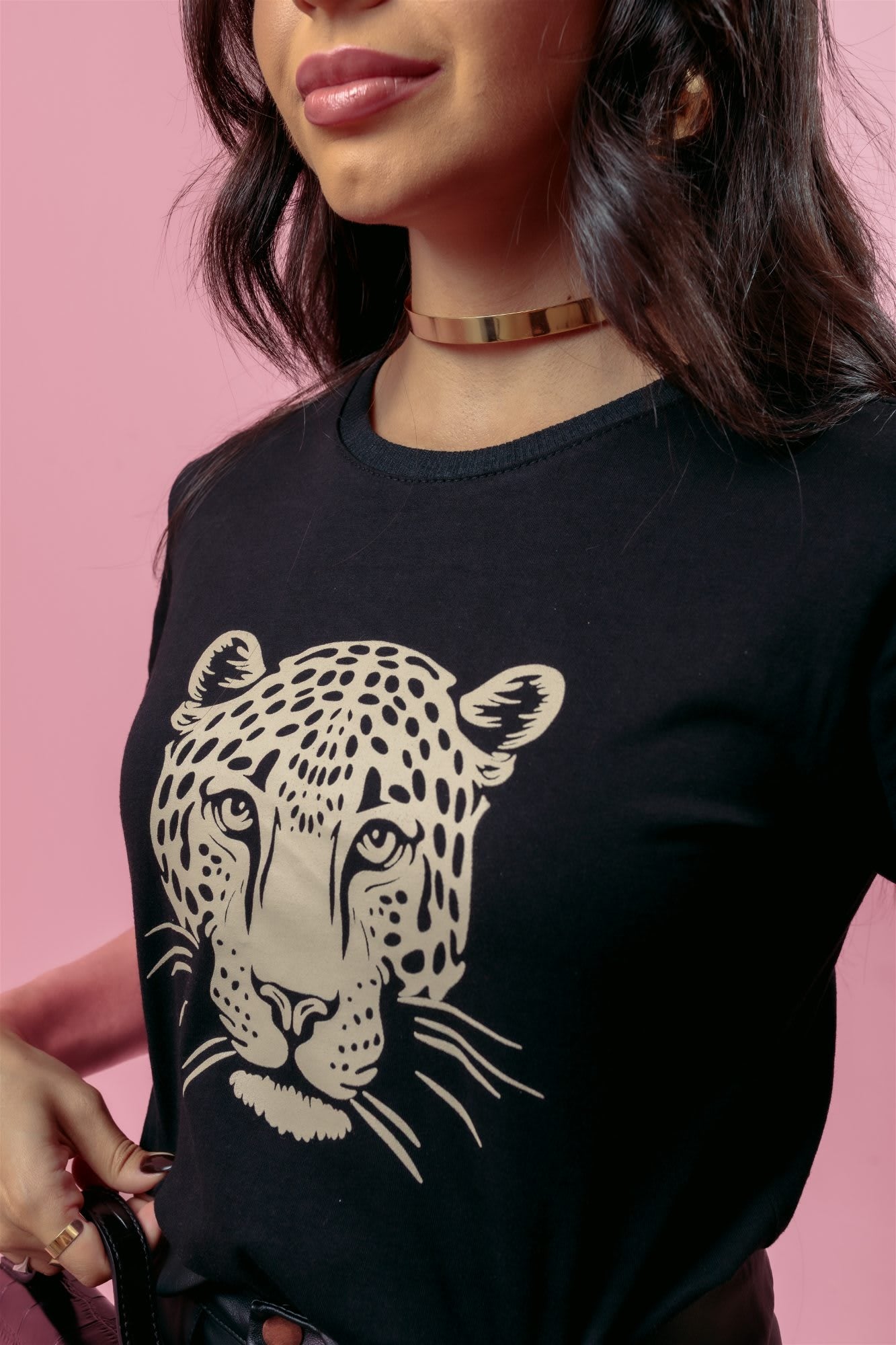 T-Shirt - Onça - Preto